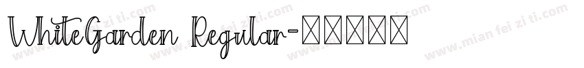 WhiteGarden Regular字体转换